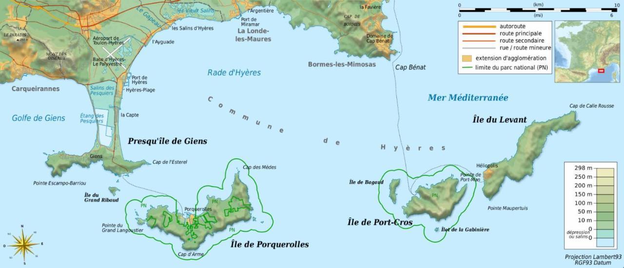 La Gavine Studio Vue Mer Hyères Kültér fotó